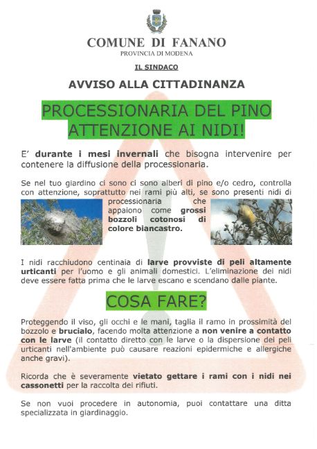Volantino informativo
