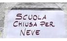 Chiusura di tutte le scuole per emergenza neve